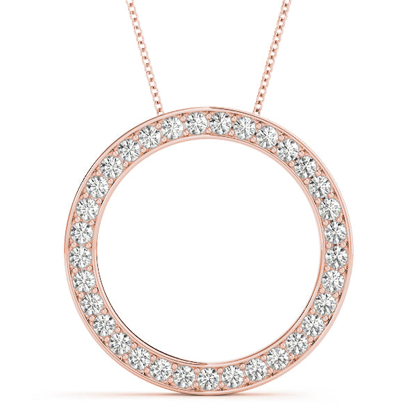 Circle Diamond Pendant · 0.99 ct tw