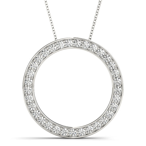 Circle Diamond Pendant · 0.49 ct tw