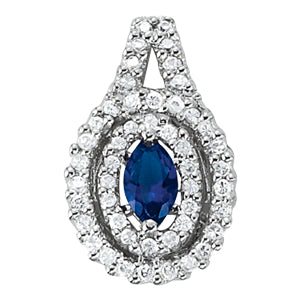Marquise Gemstone Pendant · 0.48 ct tw