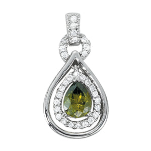 Pear Gemstone Pendant · 0.30 ct tw