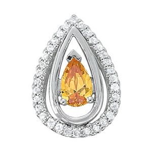Pear Gemstone Pendant · 0.24 ct tw
