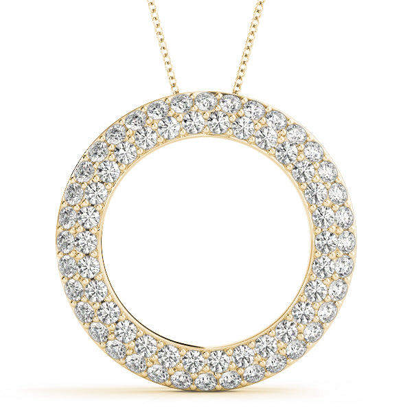 Circle Diamond Pendant · 0.99 ct tw