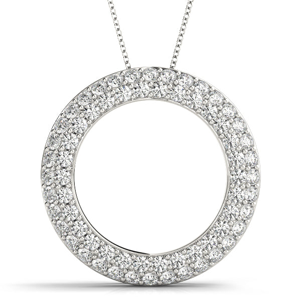 Circle Diamond Pendant · 0.99 ct tw