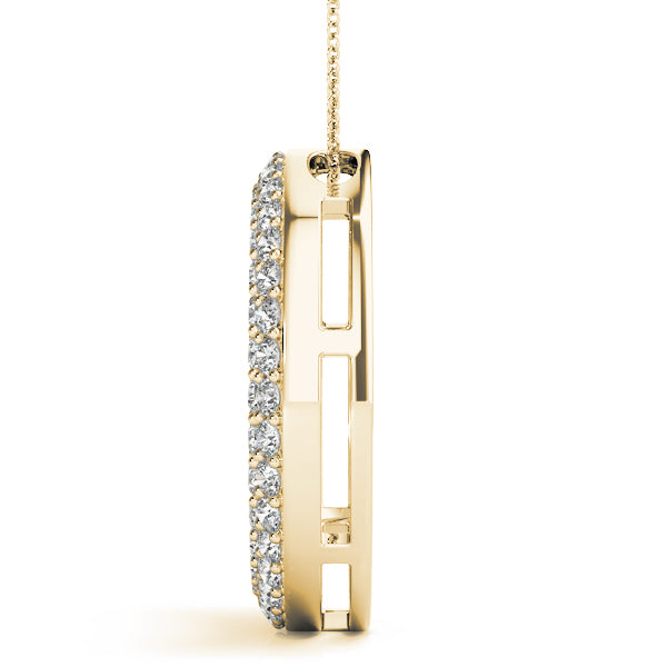 Circle Diamond Pendant · 0.99 ct tw