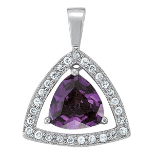 Trillion Gemstone Pendant · 0.41 ct tw