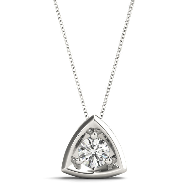 Round Diamond Solitaire Pendant · 0.25 ct tw
