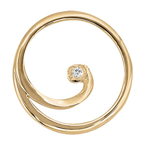 Round Fashion Diamond Pendant · 0.01 ct tw
