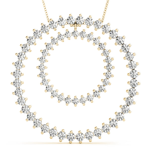 Circle Diamond Pendant · 2.60 ct tw