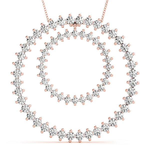 Circle Diamond Pendant · 2.60 ct tw