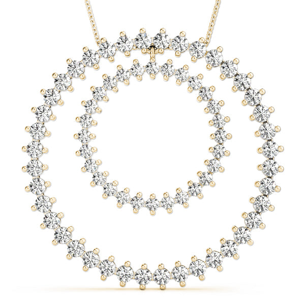 Circle Diamond Pendant · 2.60 ct tw