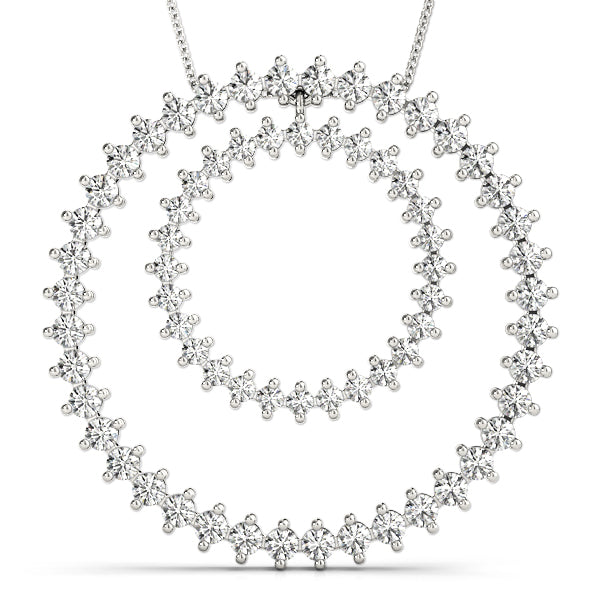 Circle Diamond Pendant · 2.60 ct tw