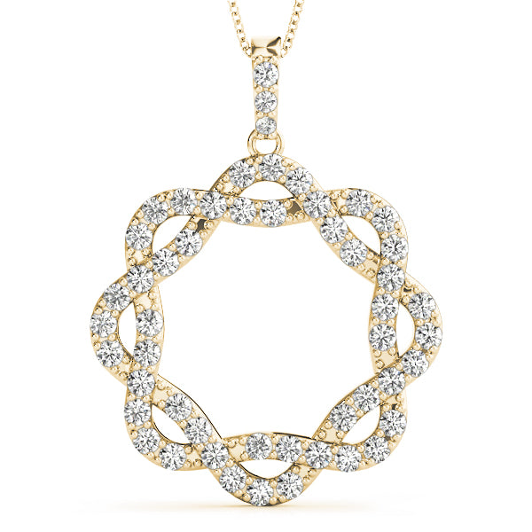 Circle Diamond Pendant · 0.51 ct tw