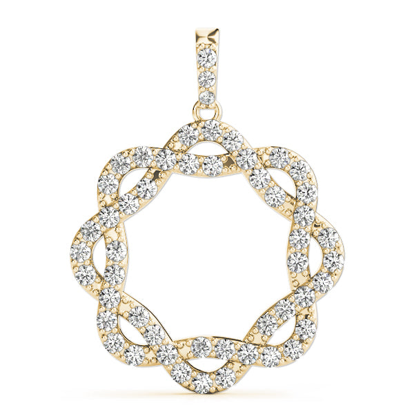 Circle Diamond Pendant · 1.02 ct tw