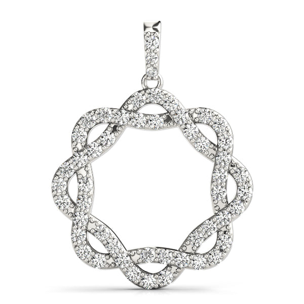 Circle Diamond Pendant · 1.02 ct tw