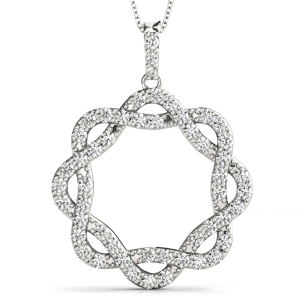 Circle Diamond Pendant · 0.51 ct tw