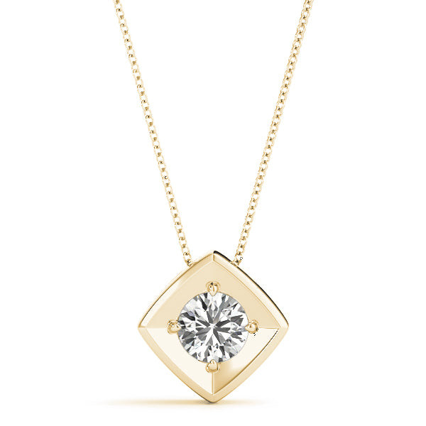 Round Diamond Solitaire Pendant · 0.50 ct tw