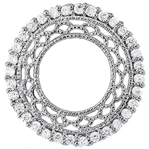 Circle Diamond Pendant · 0.48 ct tw