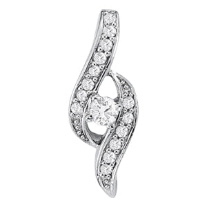 Round Diamond Solitaire Pendant · 0.24 ct tw