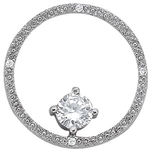 Round Fashion Diamond Pendant · 0.84 ct tw