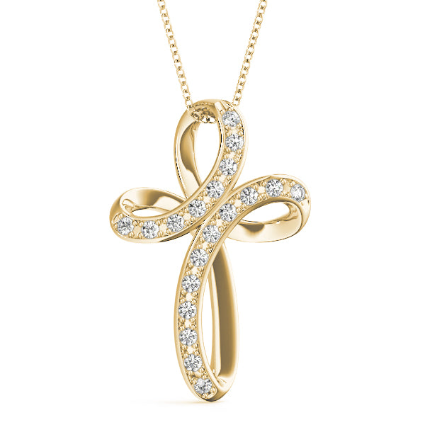 Religious Crosses Diamond Pendant · 0.09 ct tw