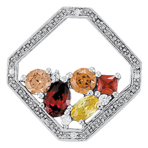 Pear Trillion Gemstone Pendant · 0.05 ct tw