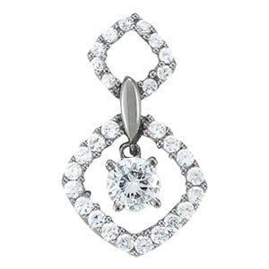 Round Diamond Solitaire Pendant · 0.98 ct tw
