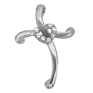 Religious Crosses Diamond Pendant · 0.05 ct tw