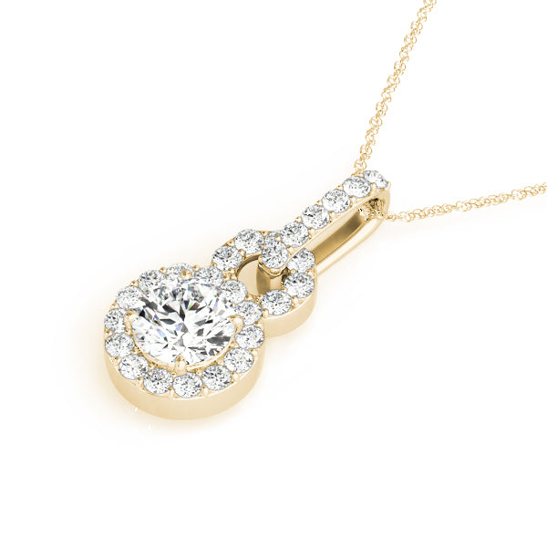 Round Halo Diamond Pendant · 1.39 ct tw