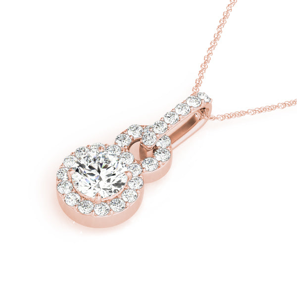 Round Halo Diamond Pendant · 1.39 ct tw