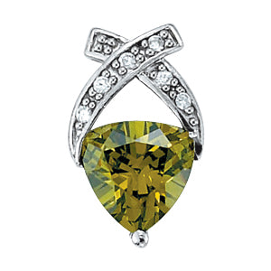 Trillion Gemstone Pendant · 0.03 ct tw