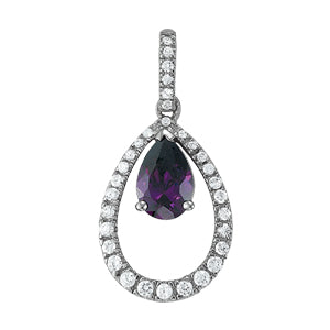 Pear Gemstone Pendant · 0.32 ct tw
