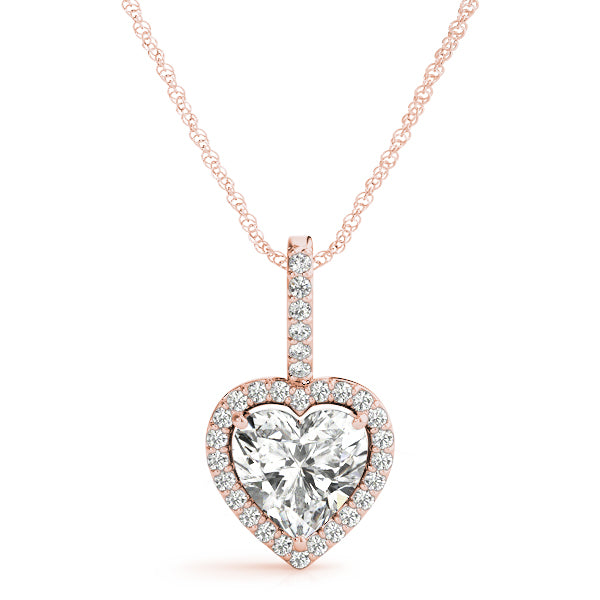 Heart Gemstone Pendant · 0.13 ct tw