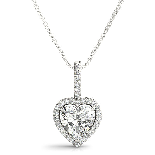 Heart Gemstone Pendant · 0.13 ct tw