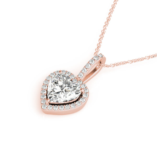 Heart Gemstone Pendant · 0.13 ct tw