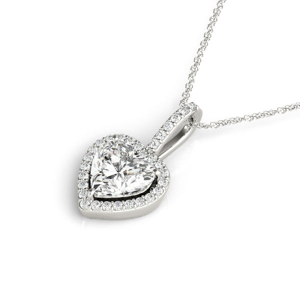 Heart Gemstone Pendant · 0.13 ct tw