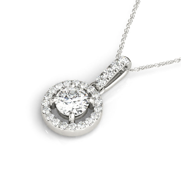 Round Halo Diamond Pendant · 2.32 ct tw