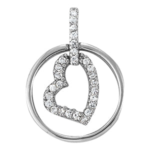 Heart Diamond Pendant · 0.14 ct tw
