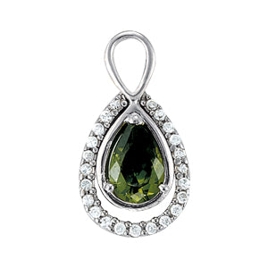 Pear Gemstone Pendant · 0.23 ct tw