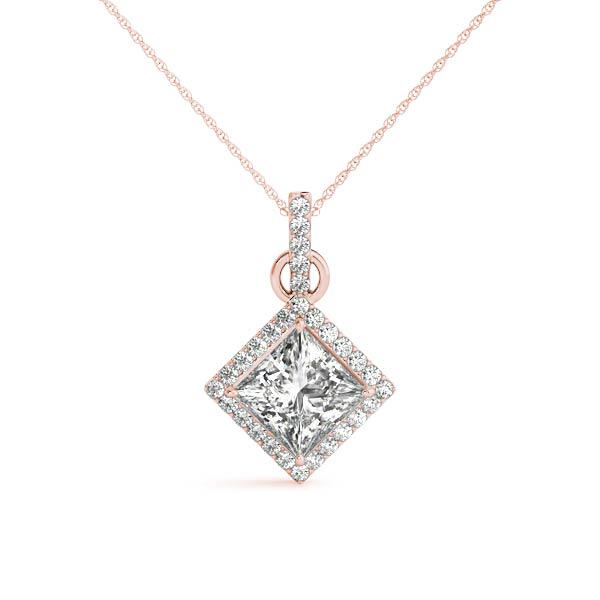 Square Cushion Gemstone Pendant · 0.14 ct tw