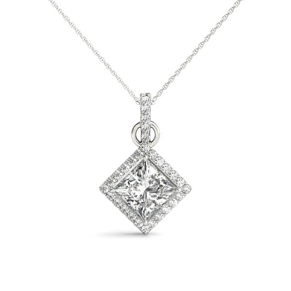 Square Cushion Gemstone Pendant · 0.14 ct tw
