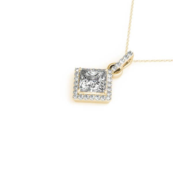 Square Cushion Gemstone Pendant · 0.14 ct tw