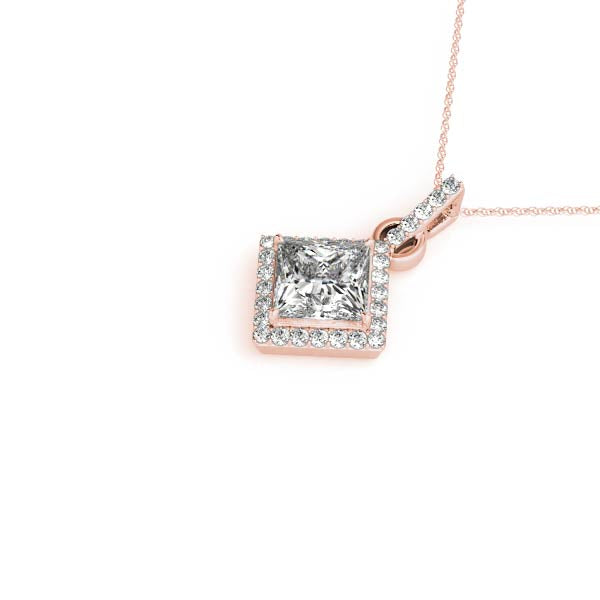 Square Cushion Gemstone Pendant · 0.14 ct tw