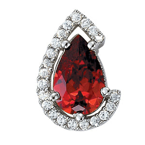 Pear Gemstone Pendant · 0.21 ct tw