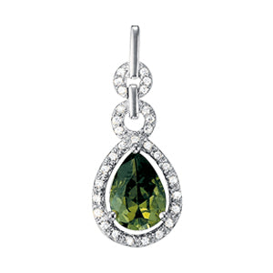 Pear Gemstone Pendant · 0.15 ct tw