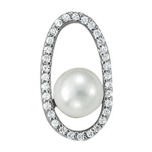 Pearl Gemstone Pendant · 0.16 ct tw