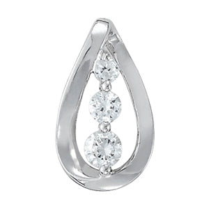 Three-Stone Diamond Pendant · 0.28 ct tw