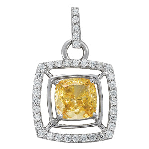 Cushion Gemstone Pendant · 0.74 ct tw