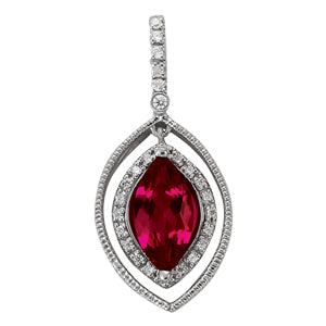 Marquise Gemstone Pendant · 0.14 ct tw