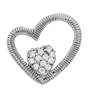 Heart Diamond Pendant · 0.12 ct tw