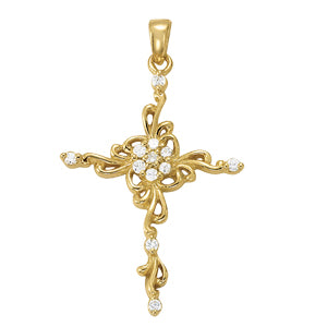 Religious Crosses Diamond Pendant · 0.24 ct tw